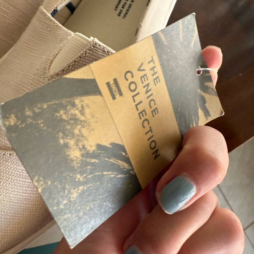 NWT TOMS Nautural Heritage Canvas Cupsole - Picture 4 of 6